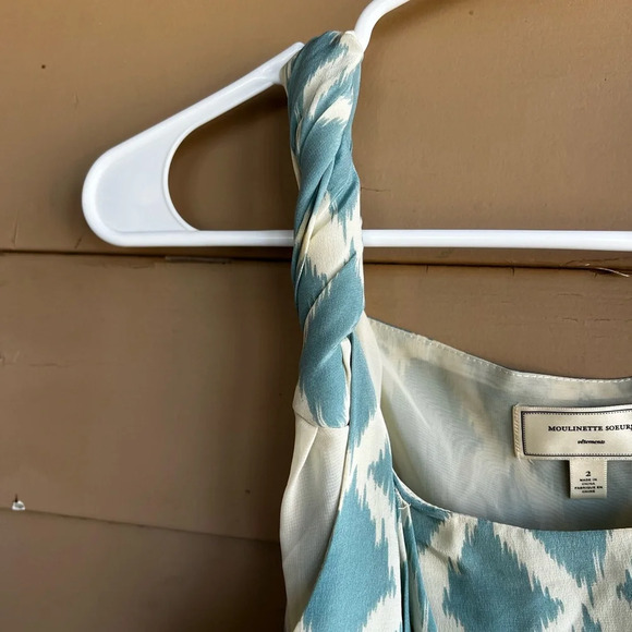 Anthropologie Moulinette Soeurs Mini Dress - Silk Sleeveless Party - Size 2 - Picture 3 of 5